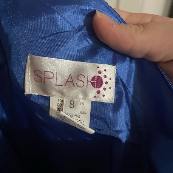 Royal Blue Evening Down - Picture 7 of 9